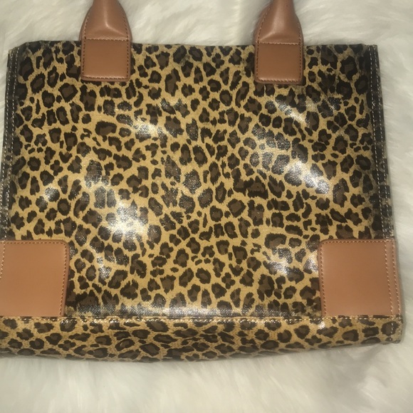 AUTHENTIC TORY BURCH CHEETAH TOTE - Picture 4 of 16